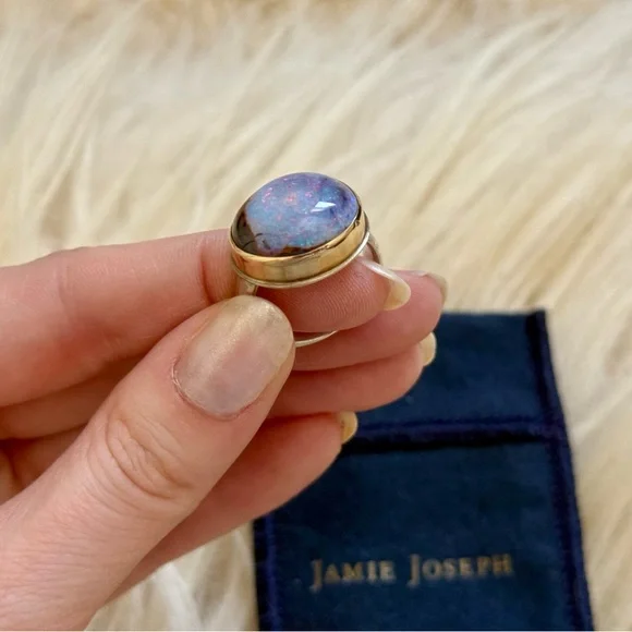 Jamie Joseph Boulder Opal 14k Sterling Ring - Picture 7 of 11